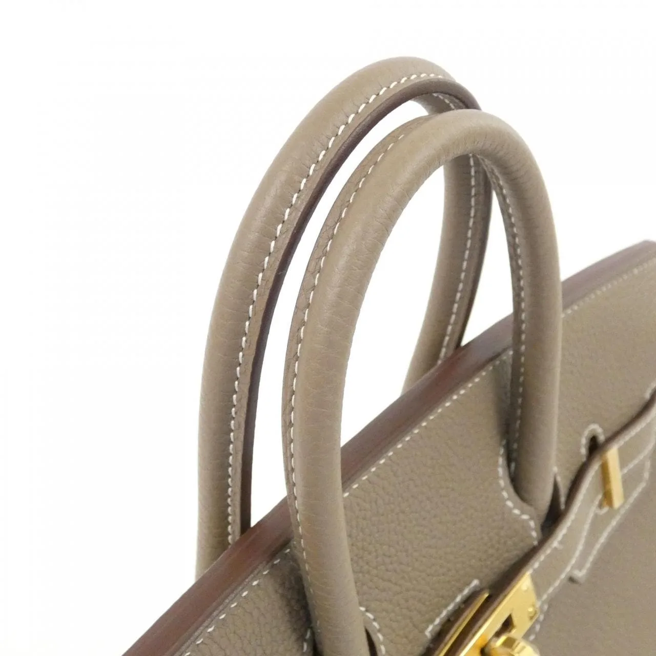 HERMES Birkin 041344CC Handbag Togo Etoupe Togo Leather Unused - Thumbnail 5