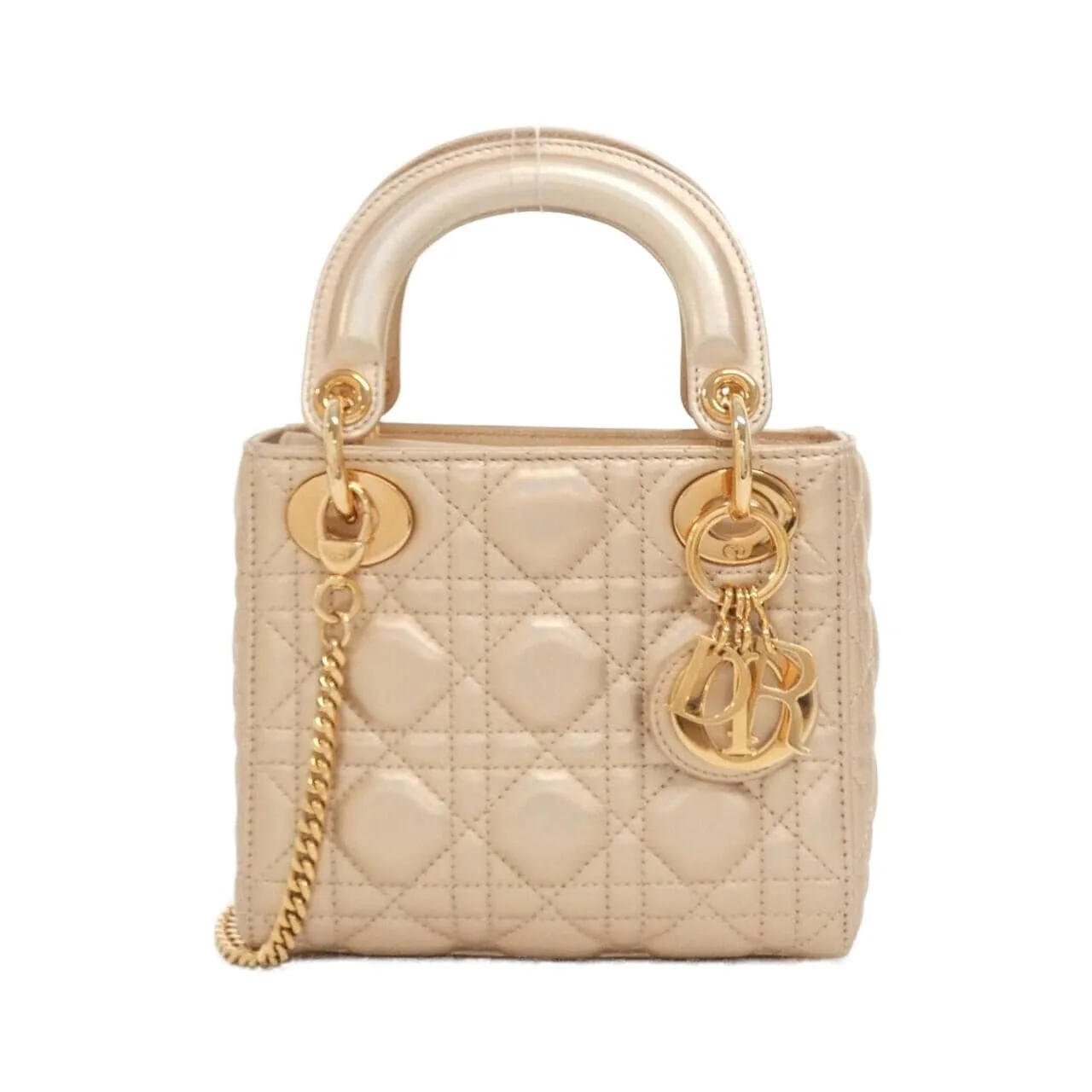 DIOR Lady Dior LADY DIOR MINI Handbag Leather