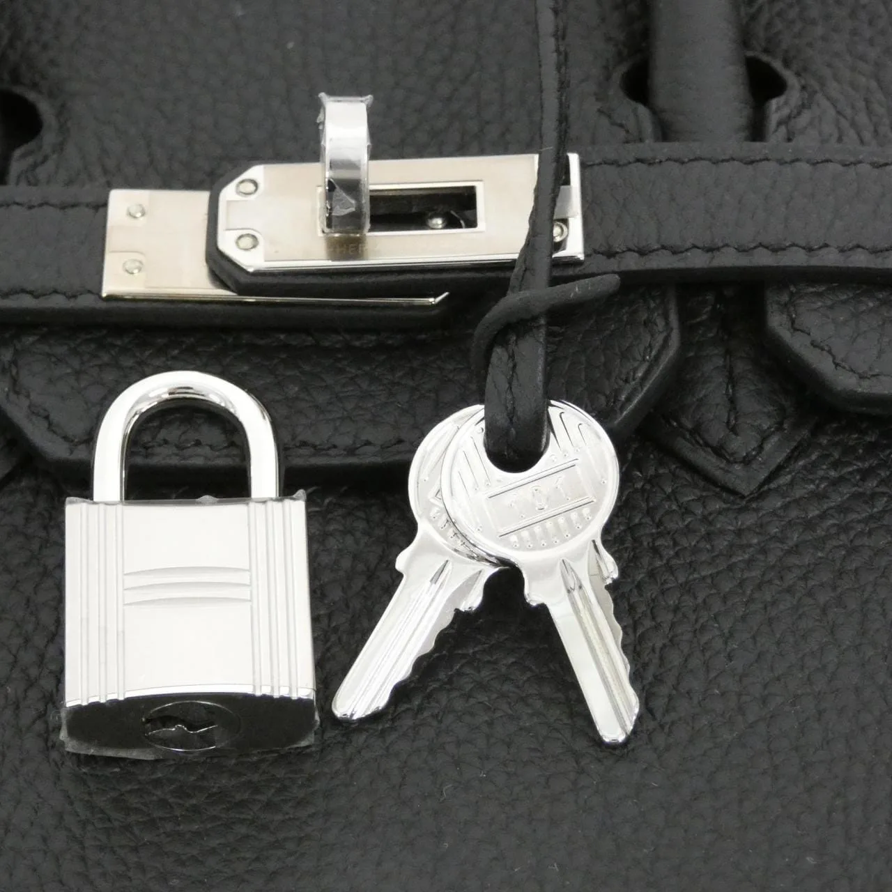 HERMES Birkin 041344CK Handbag Togo Black Togo Leather Unused - Thumbnail 4
