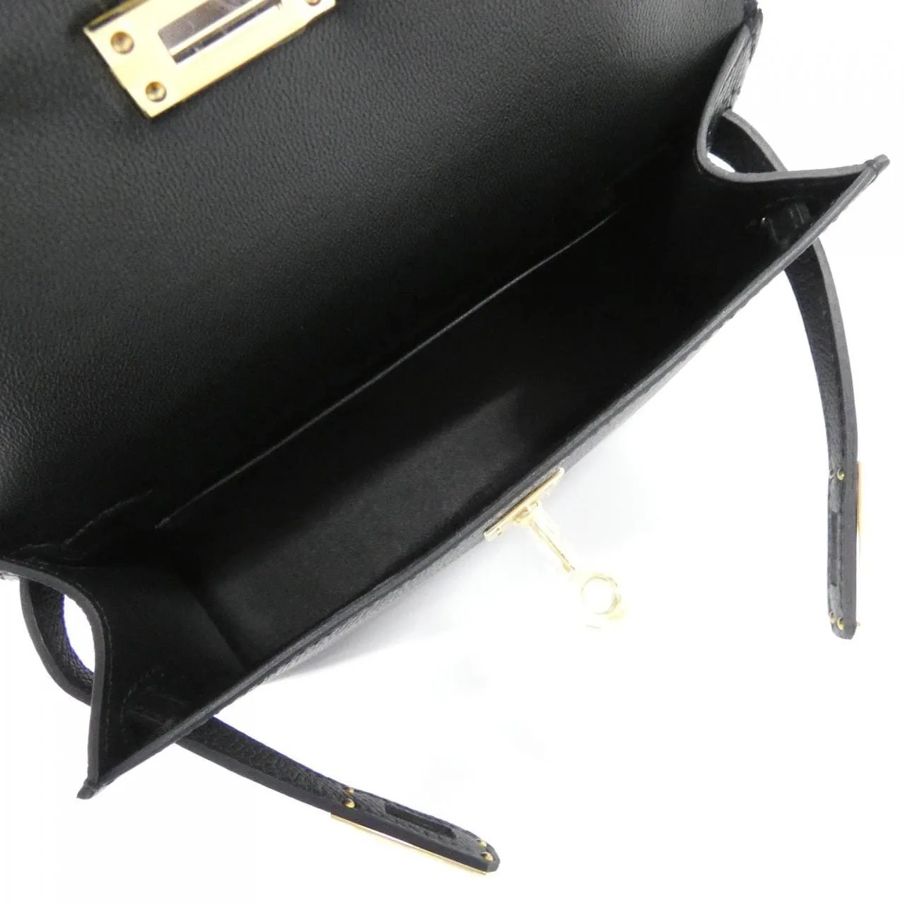 HERMES Kelly 071302CC Handbag Epsom Black Epsom Leather Unused - Thumbnail 5