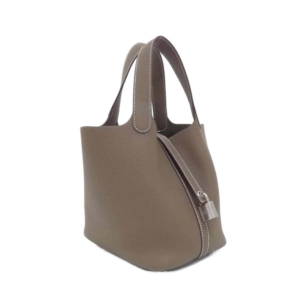 HERMES Picotin 056289CK Handbag Clemence