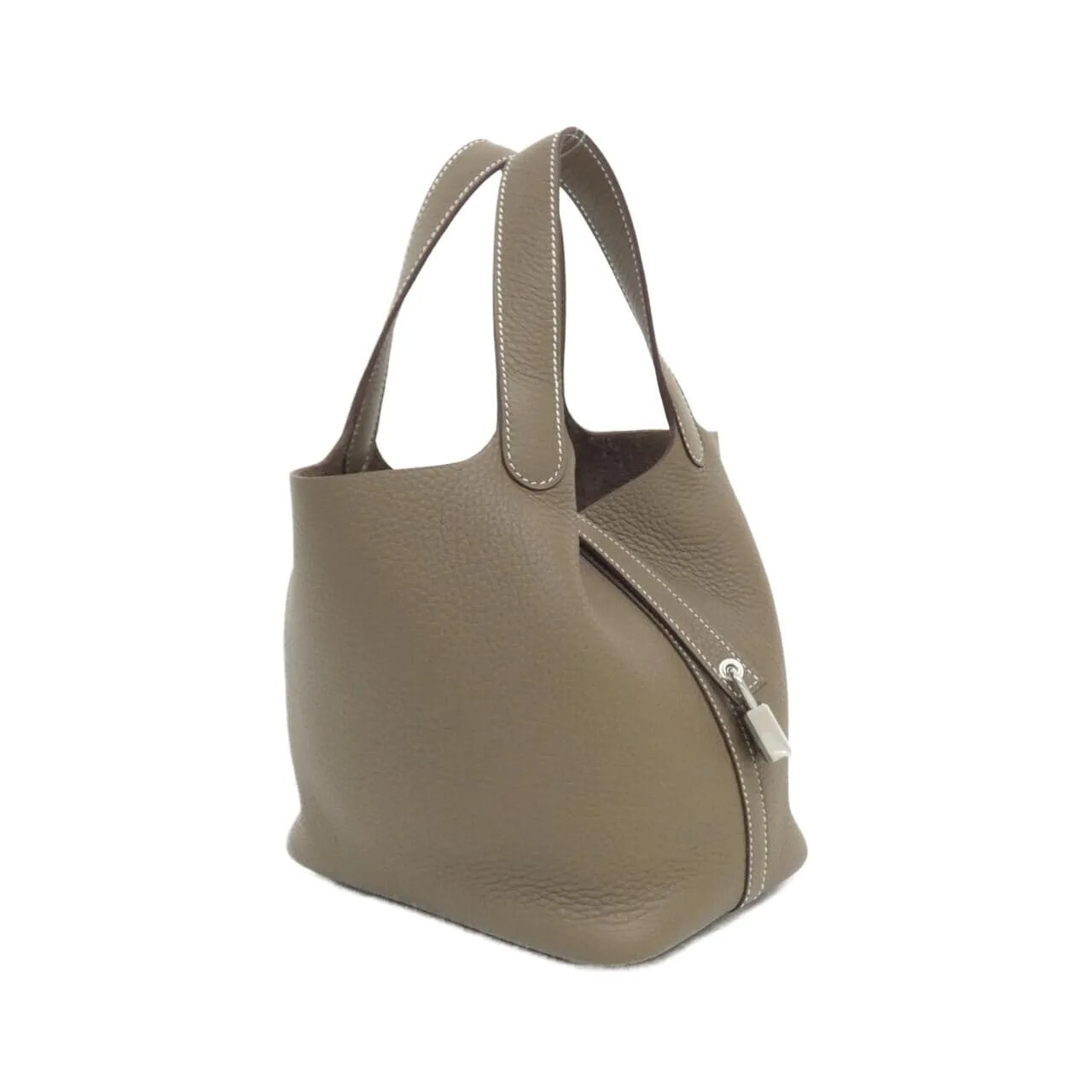 HERMES Picotin 056289CK Handbag Clemence