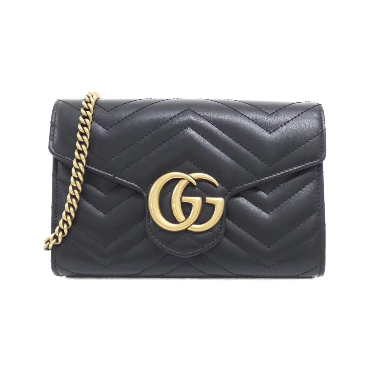 GUCCI Marmont 474575 DTD1T Shoulder Leather