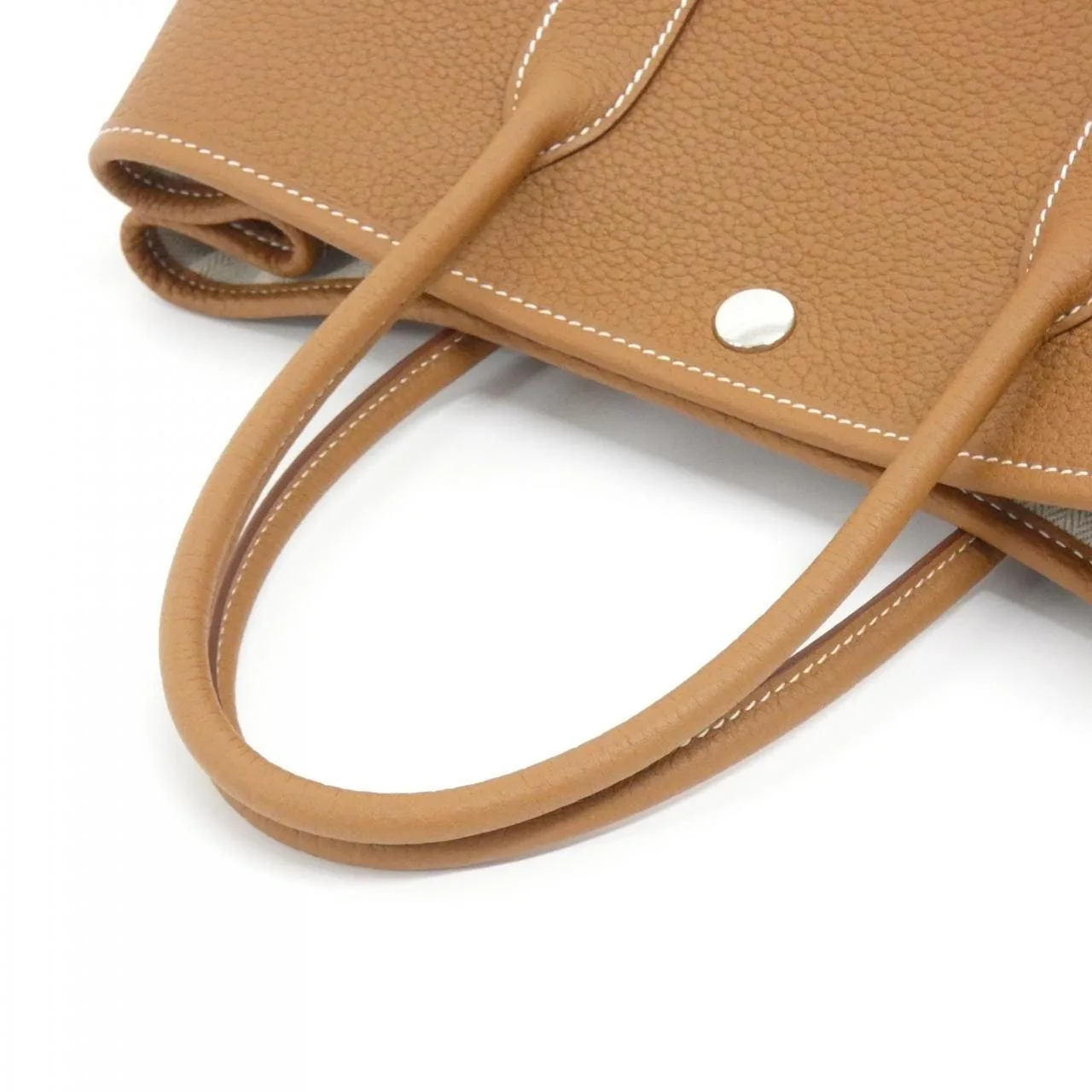 HERMES Garden Party 051568CK Tote Gold Unused - Thumbnail 3