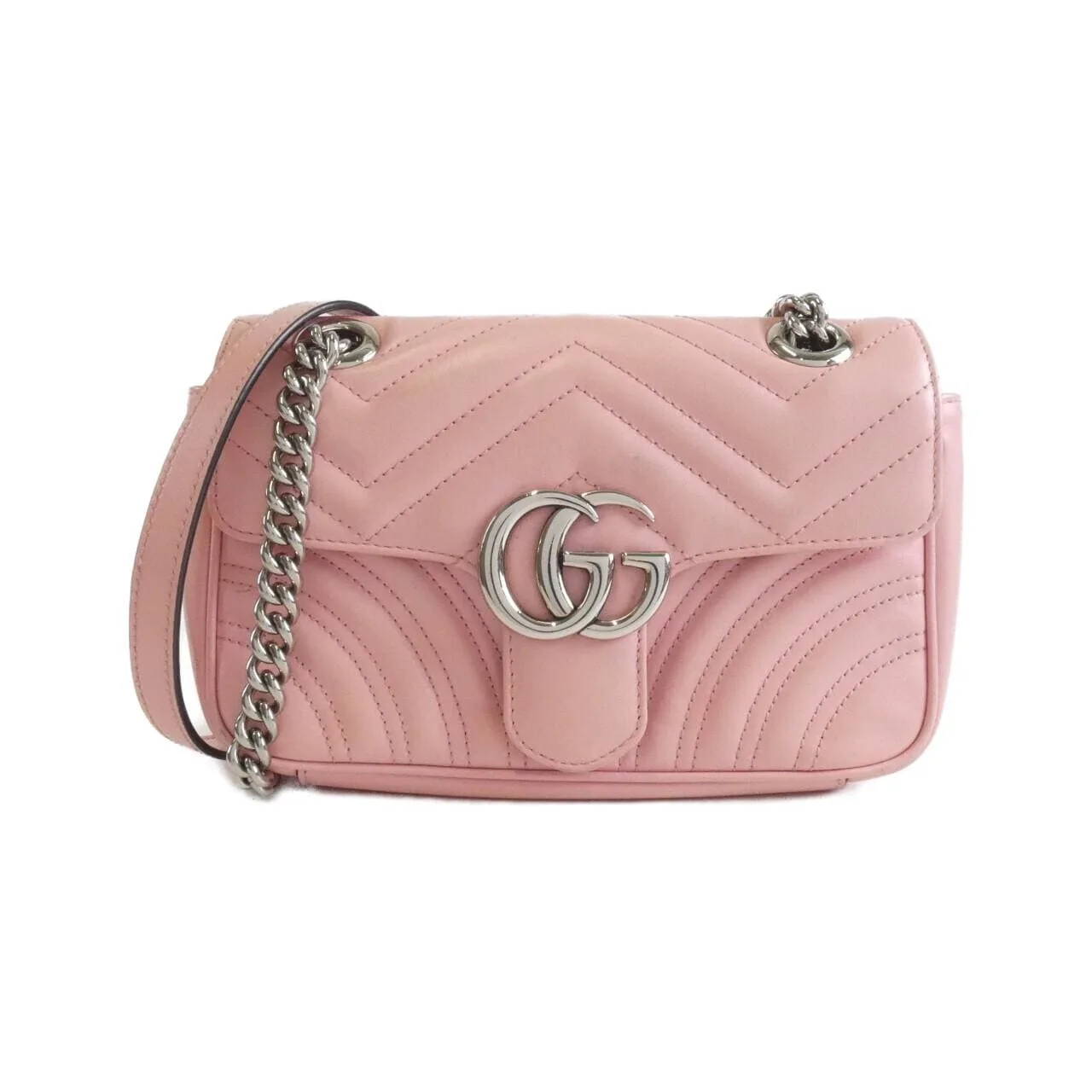 GUCCI GG Marmont 446744 DTDIT Shoulder Leather