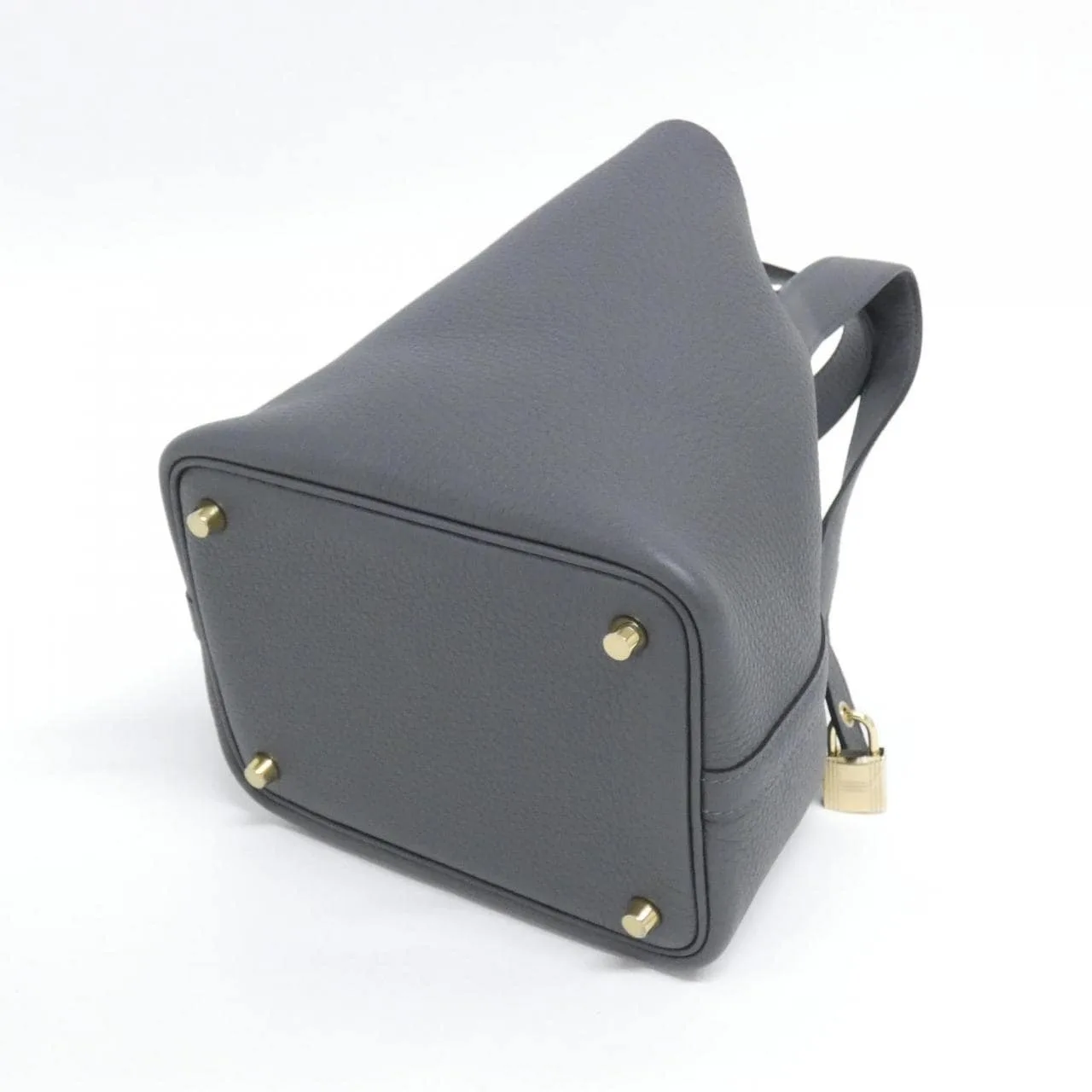 HERMES Picotin 056289CP Handbag Clemence Clemence Leather Unused - Thumbnail 2