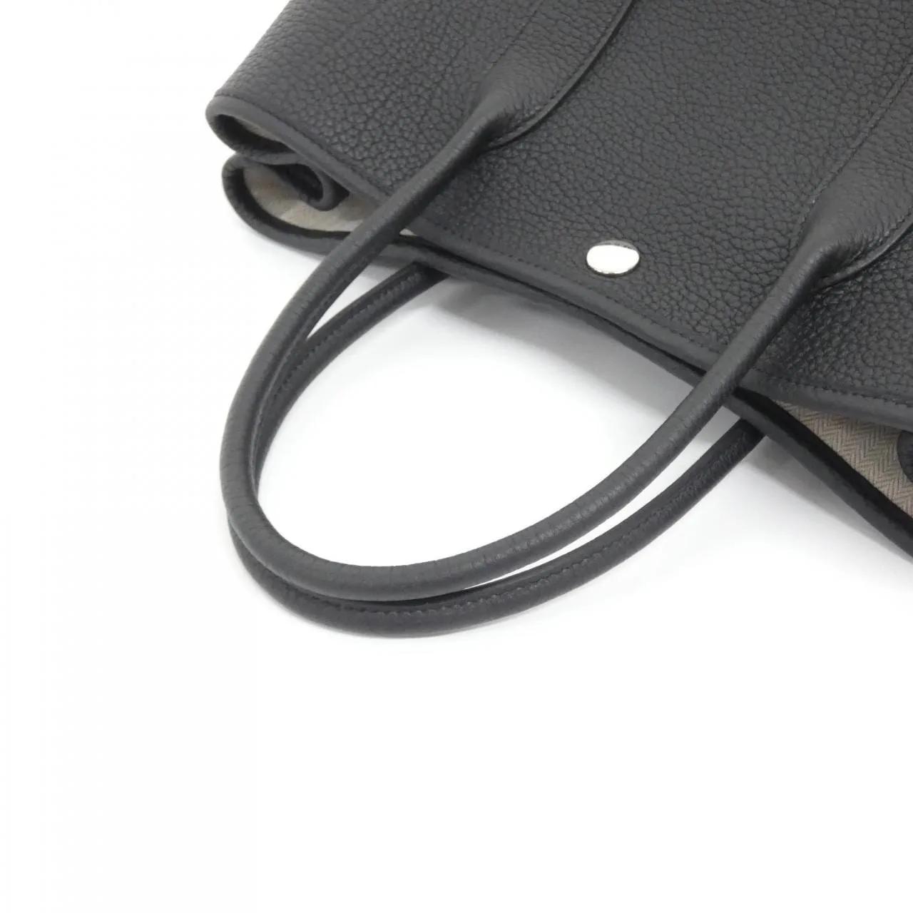 HERMES Garden Party 051568CK Tote Black Unused - Thumbnail 3
