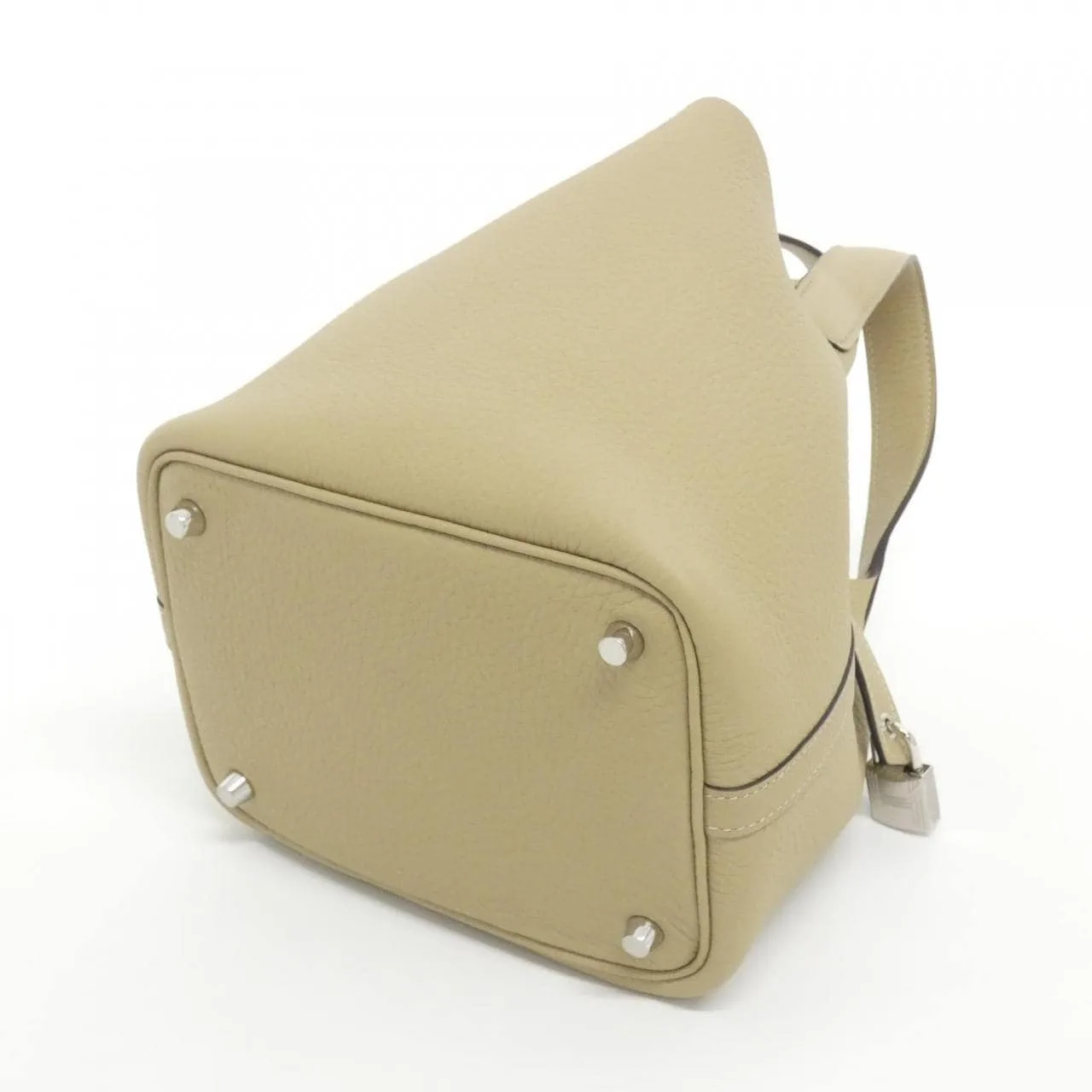 HERMES Picotin 056289CK Handbag Clemence Clemence Leather Unused - Thumbnail 2