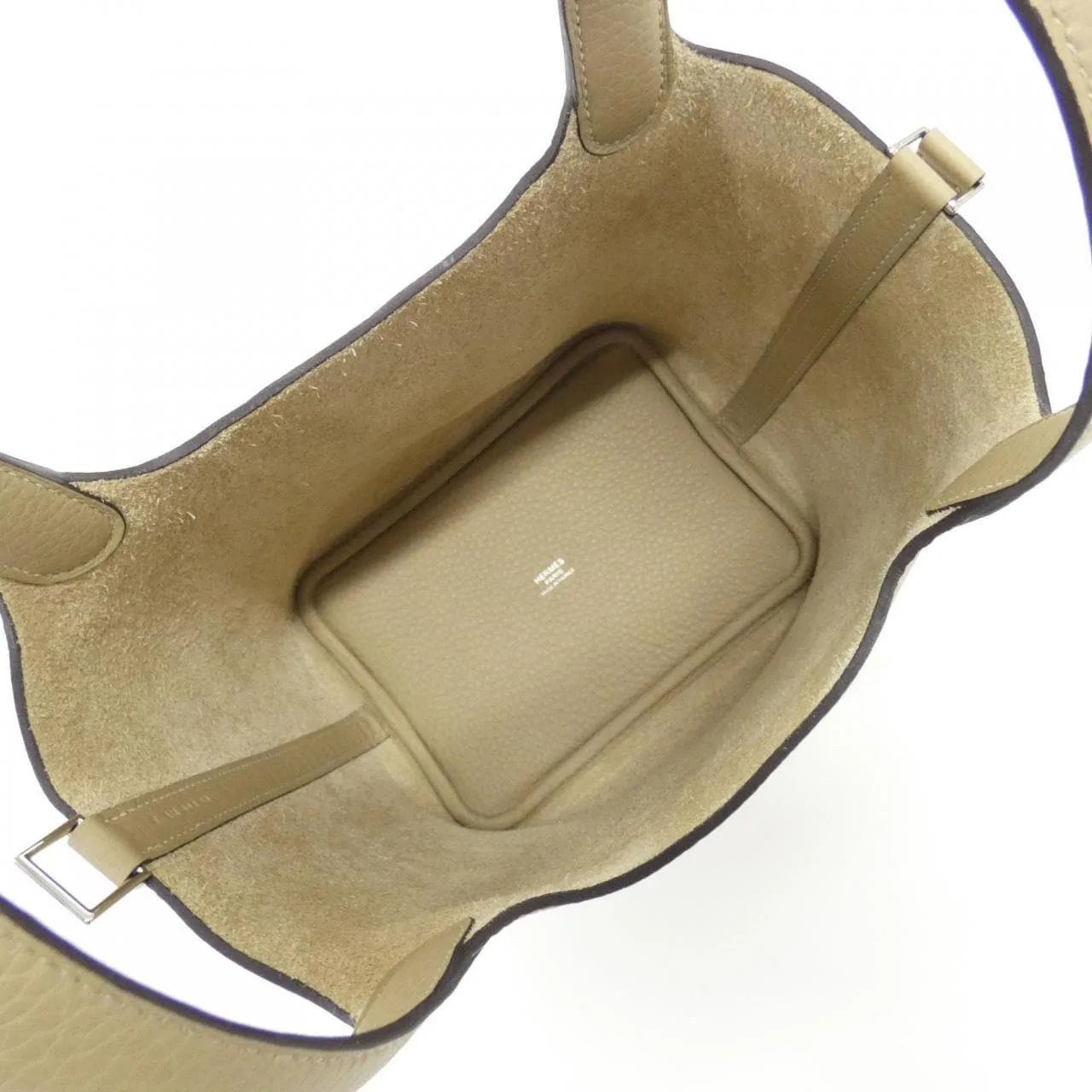 HERMES Picotin 056289CK Handbag Clemence Clemence Leather Unused - Thumbnail 5
