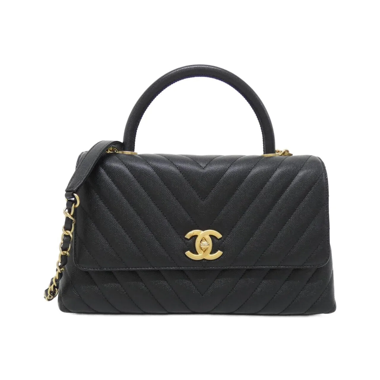 CHANEL Matelasse 92991 Handbag Grained Calfskin