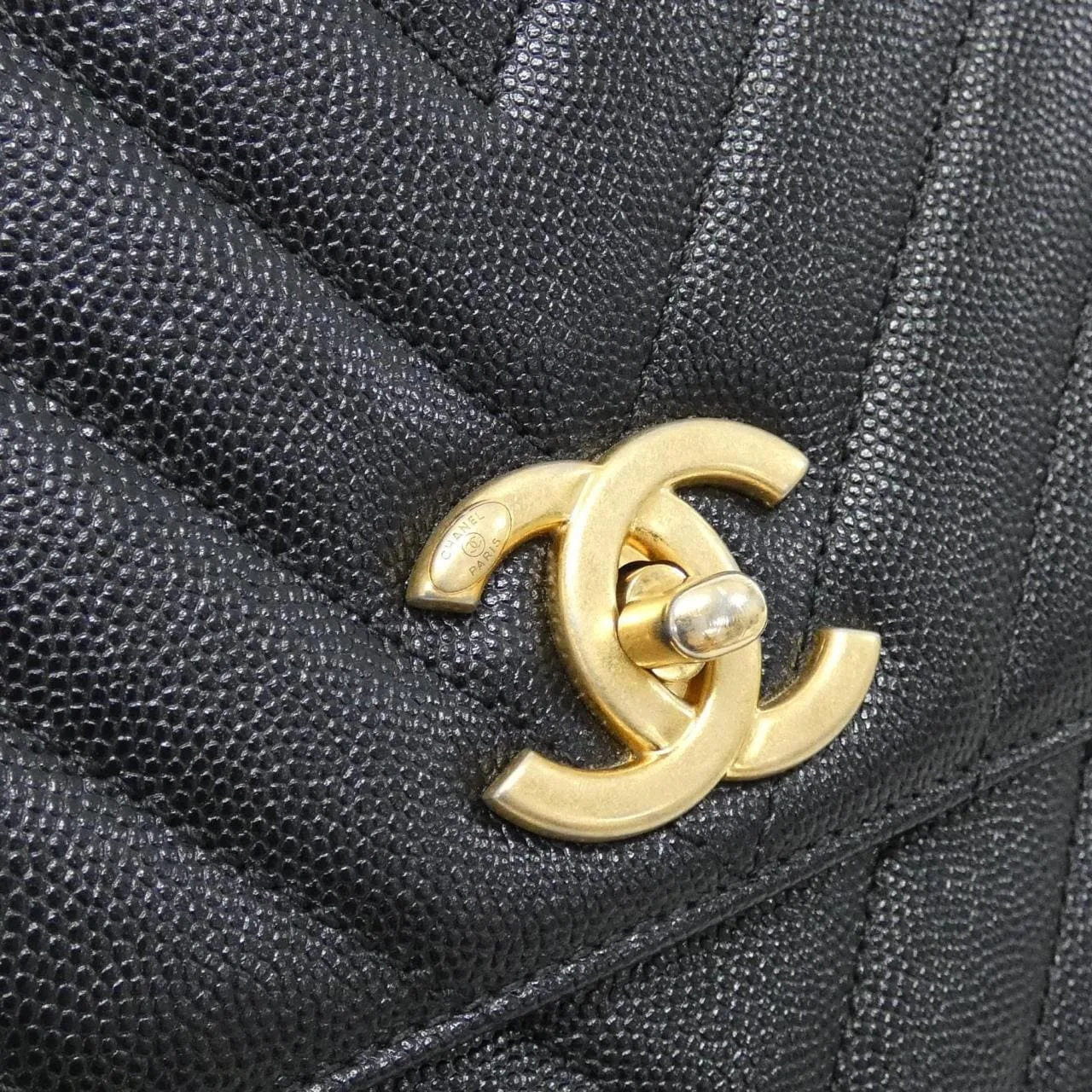 CHANEL Matelasse 92991 Handbag Grained Calfskin 4
