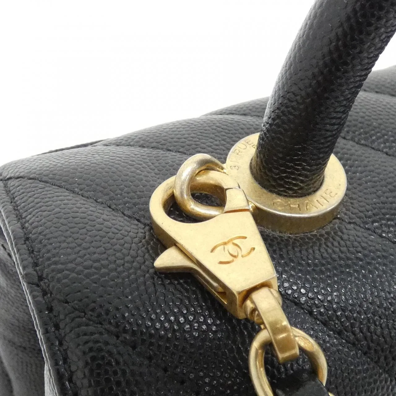 CHANEL Matelasse 92991 Handbag Grained Calfskin 5