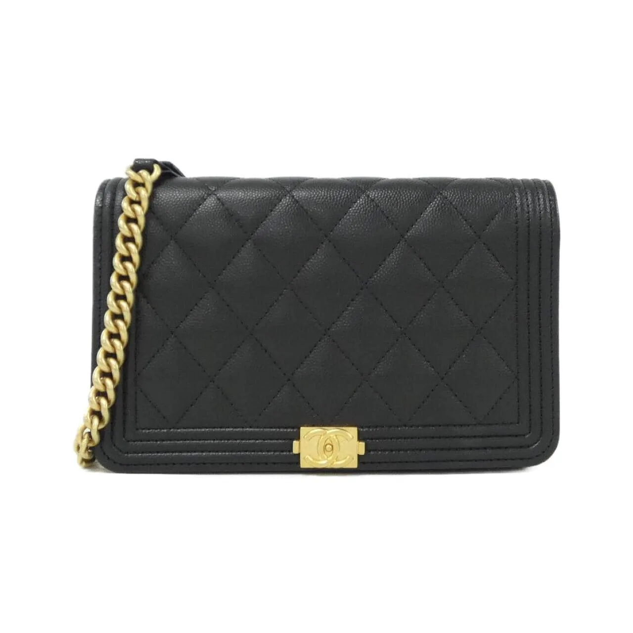 CHANEL Boy Chanel AP1117 Wallet Grained Calfskin