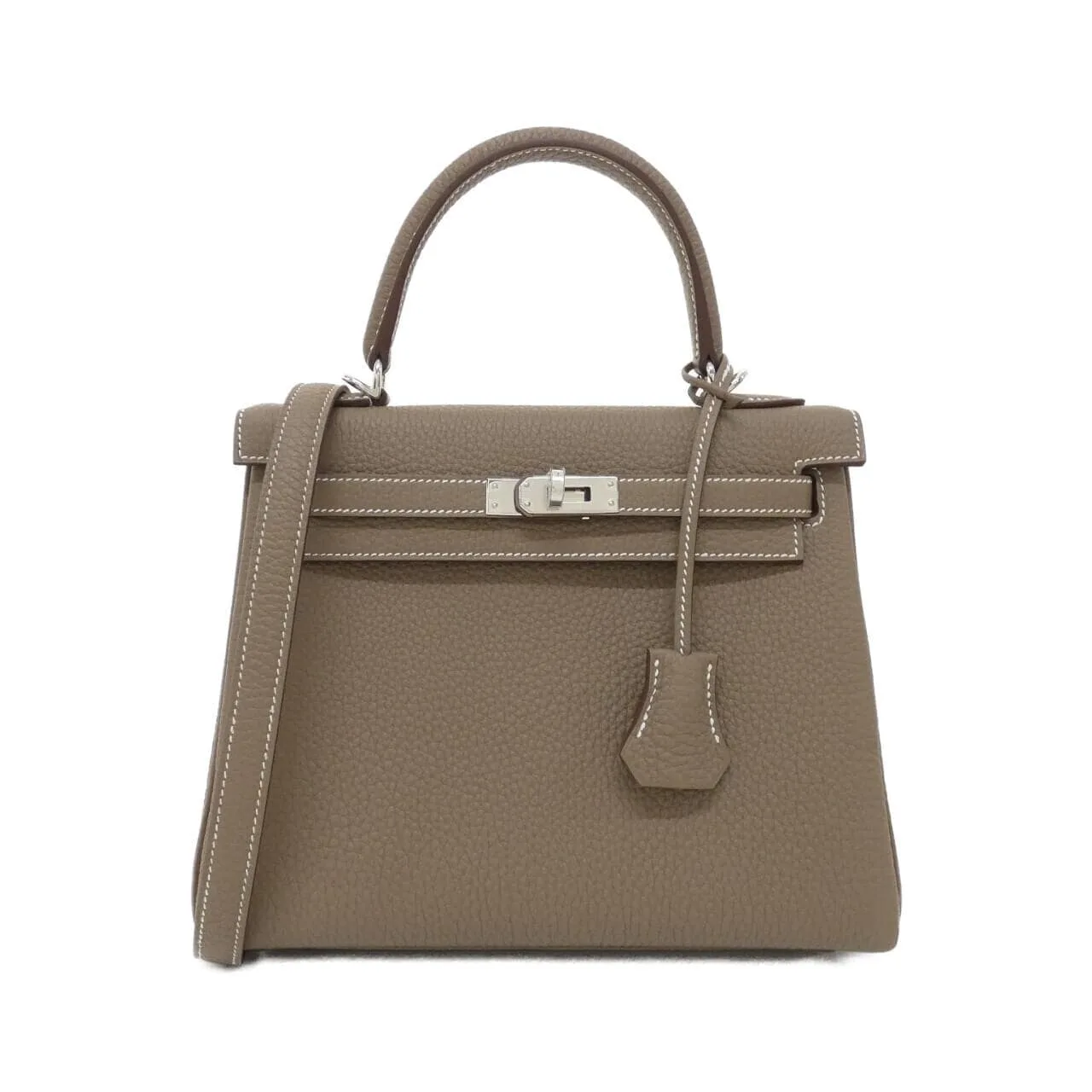 HERMES Kelly 044624CK Handbag Togo