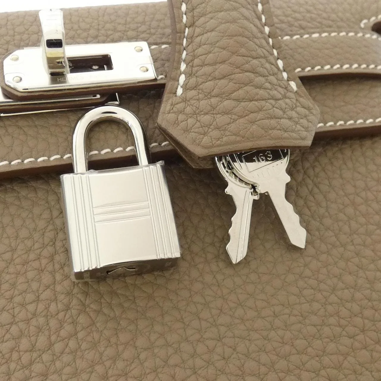 HERMES Kelly 044624CK Handbag Togo 4