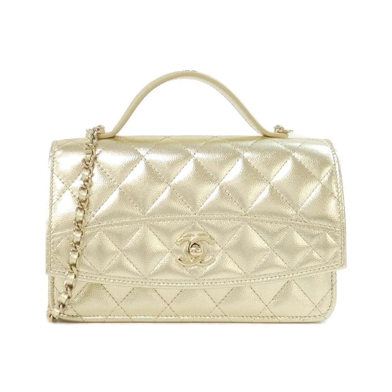 CHANEL AP4401 Wallet Grained Calfskin