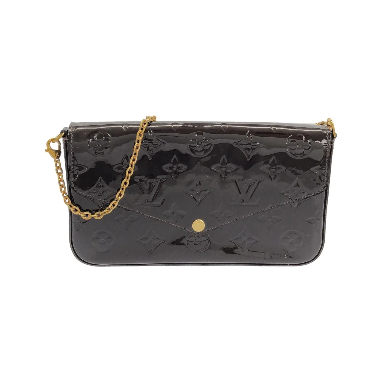 LOUIS VUITTON Pochette M61267 Shoulder Vernis