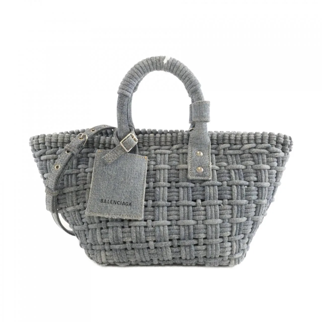 BALENCIAGA Bistro 671342 2109H Handbag Denim