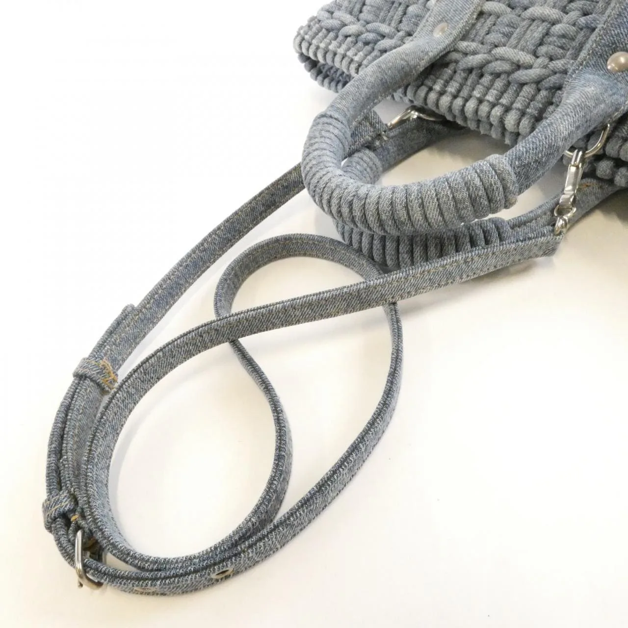 BALENCIAGA Bistro 671342 2109H 手提包 牛仔布 5