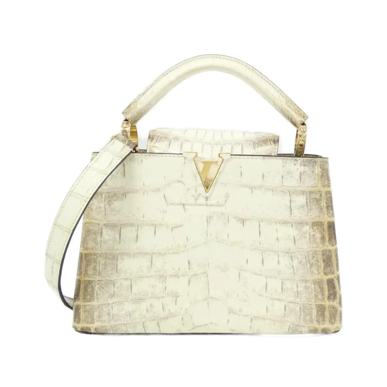 LOUIS VUITTON Capucines N98177 手提包 皮革
