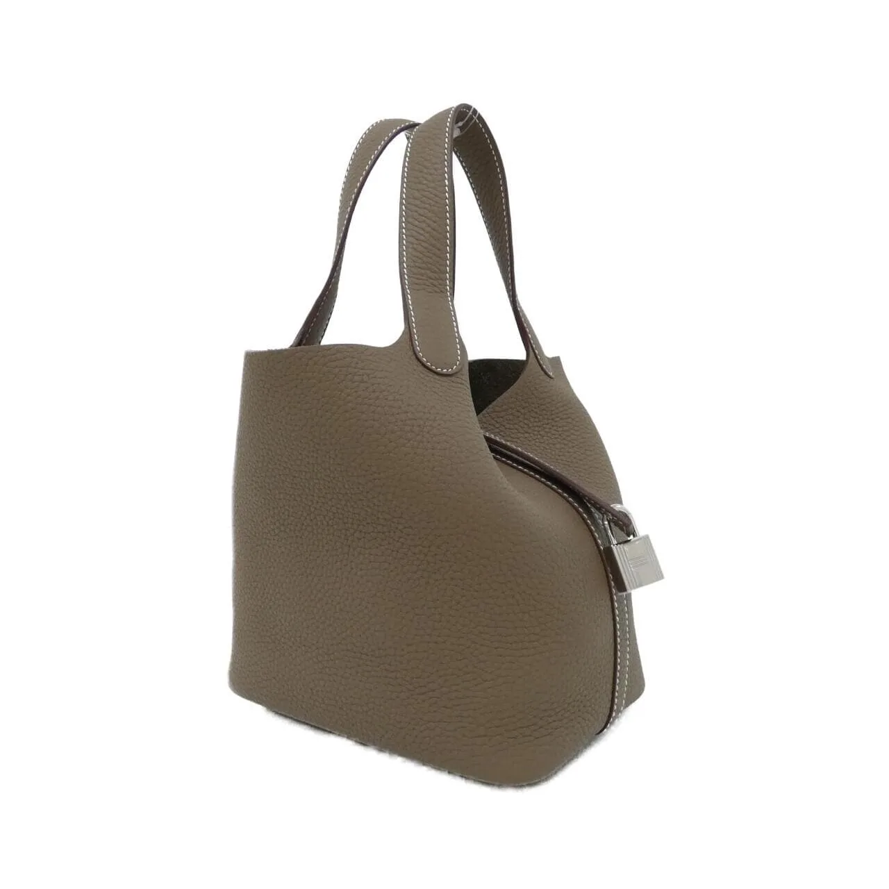 HERMES Picotin 056289CK Handbag Clemence