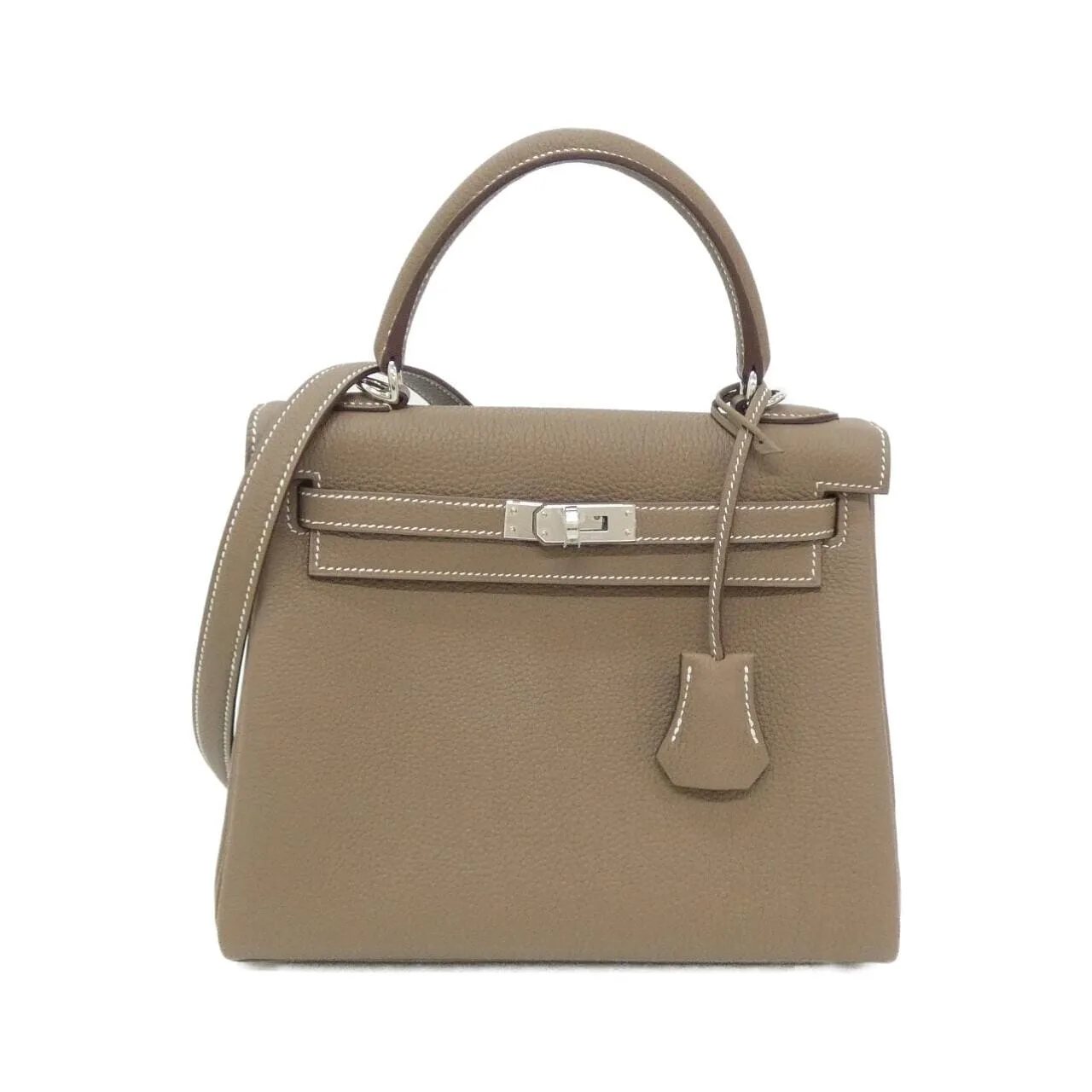 HERMES Kelly 044624CK Handbag Togo