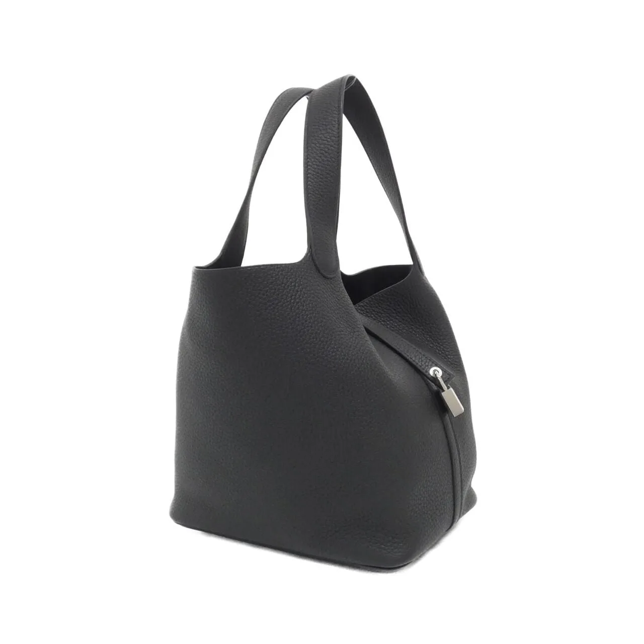 HERMES Picotin 060991CK Handbag Clemence