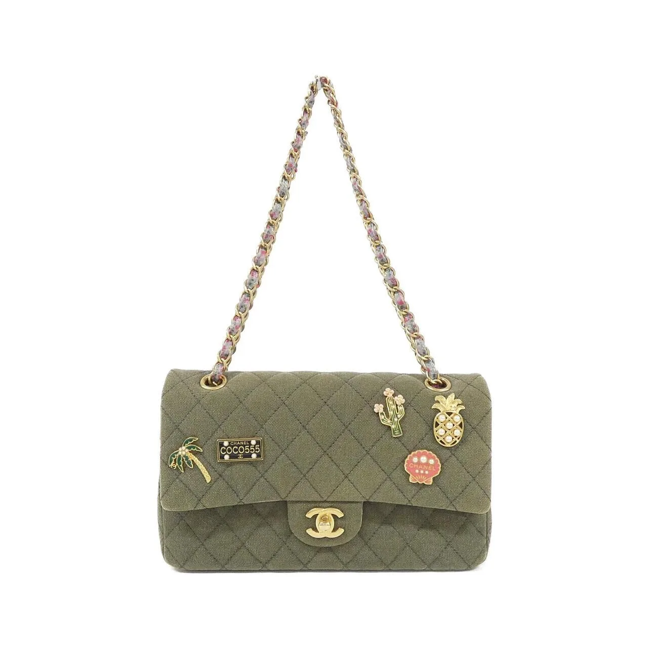 CHANEL Matelasse 1112 肩背包 帆布
