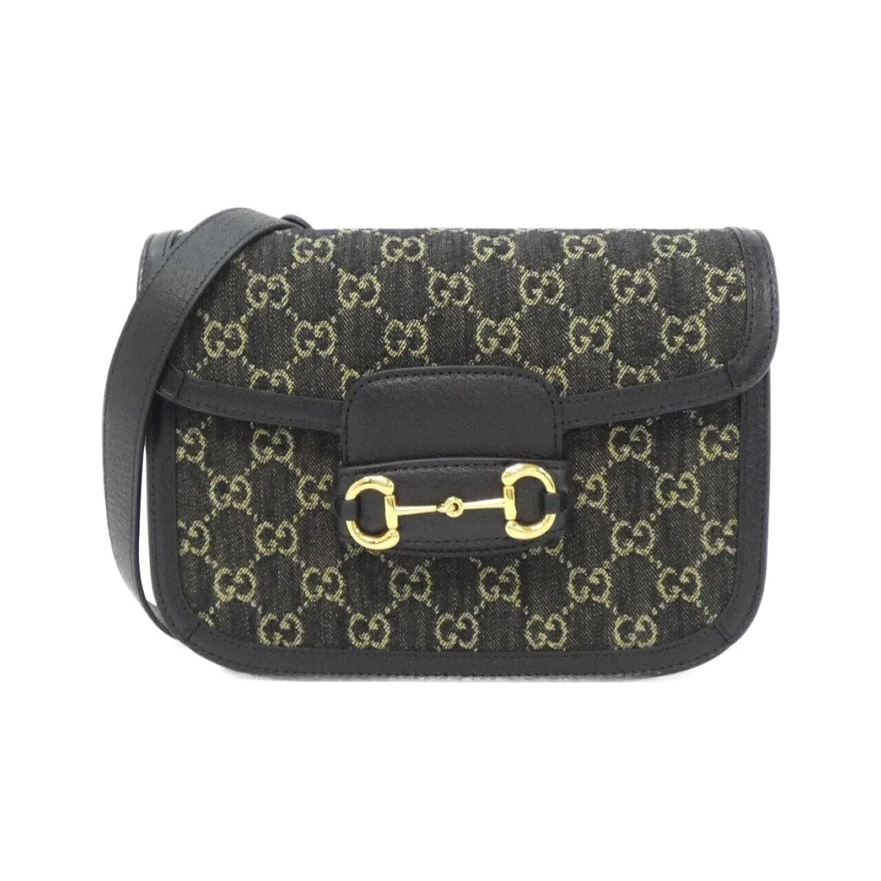 GUCCI Horsebit 1955 602204 UN3BG Shoulder Denim