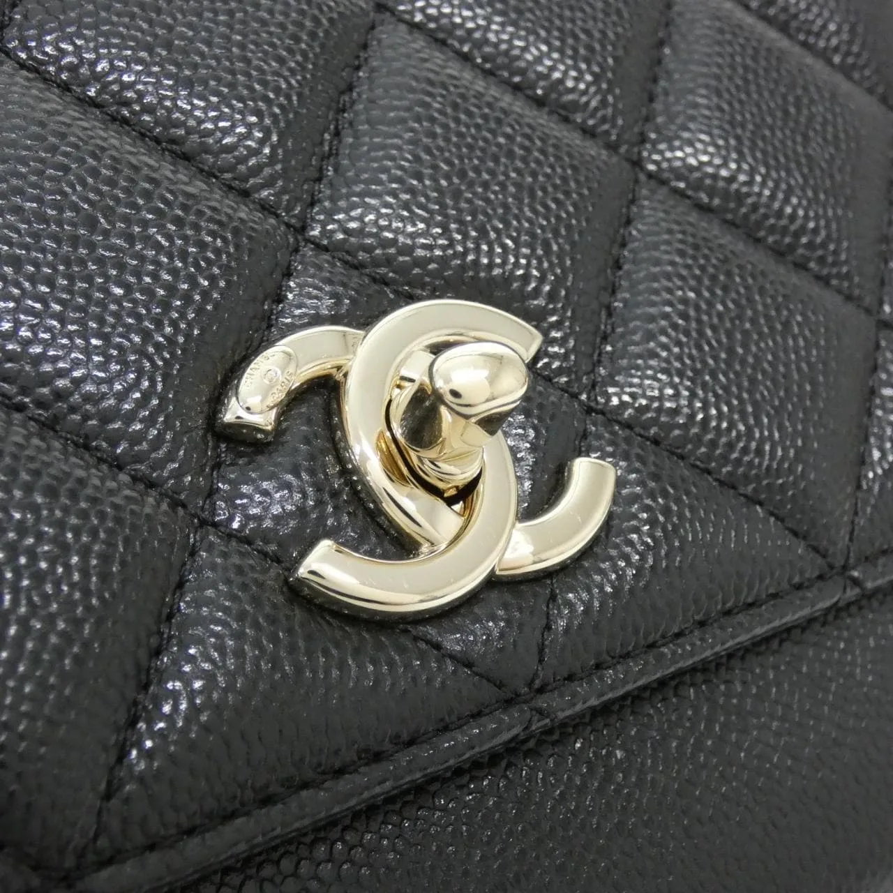 CHANEL 93607 手提包 荔枝紋牛皮 4