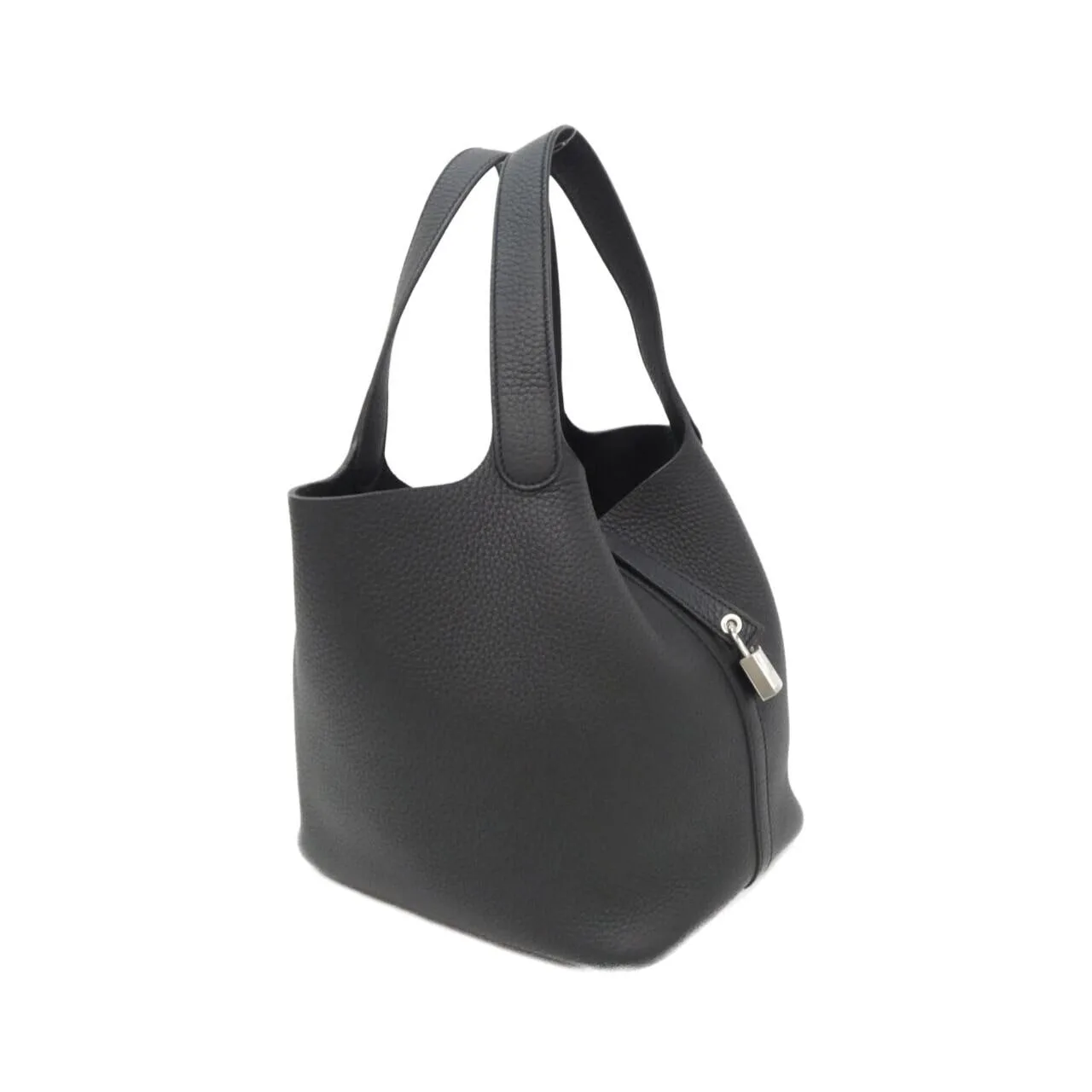 HERMES Picotin 060991CK Handbag Clemence