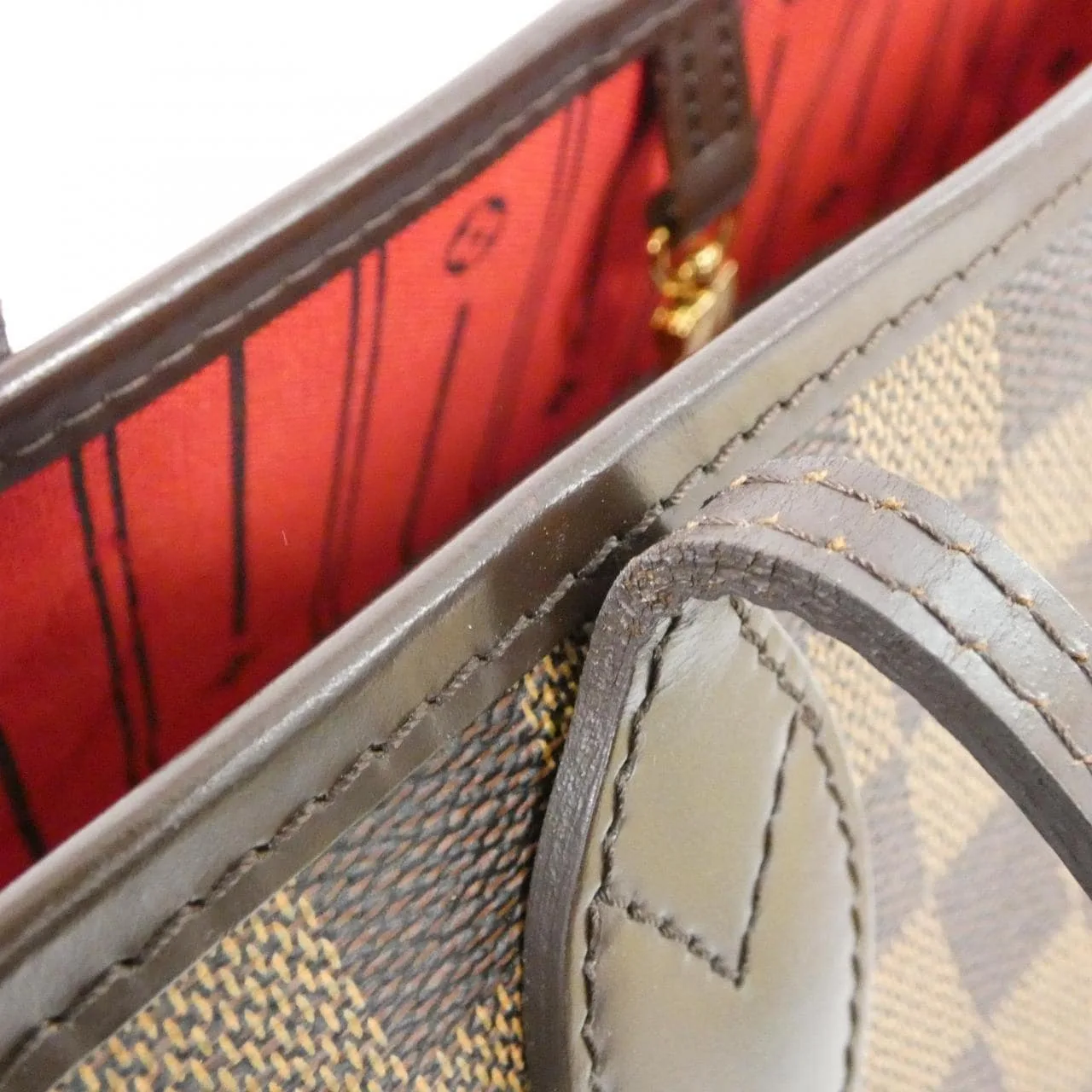 LOUIS VUITTON Neverfull N51105 Tote Damier 4