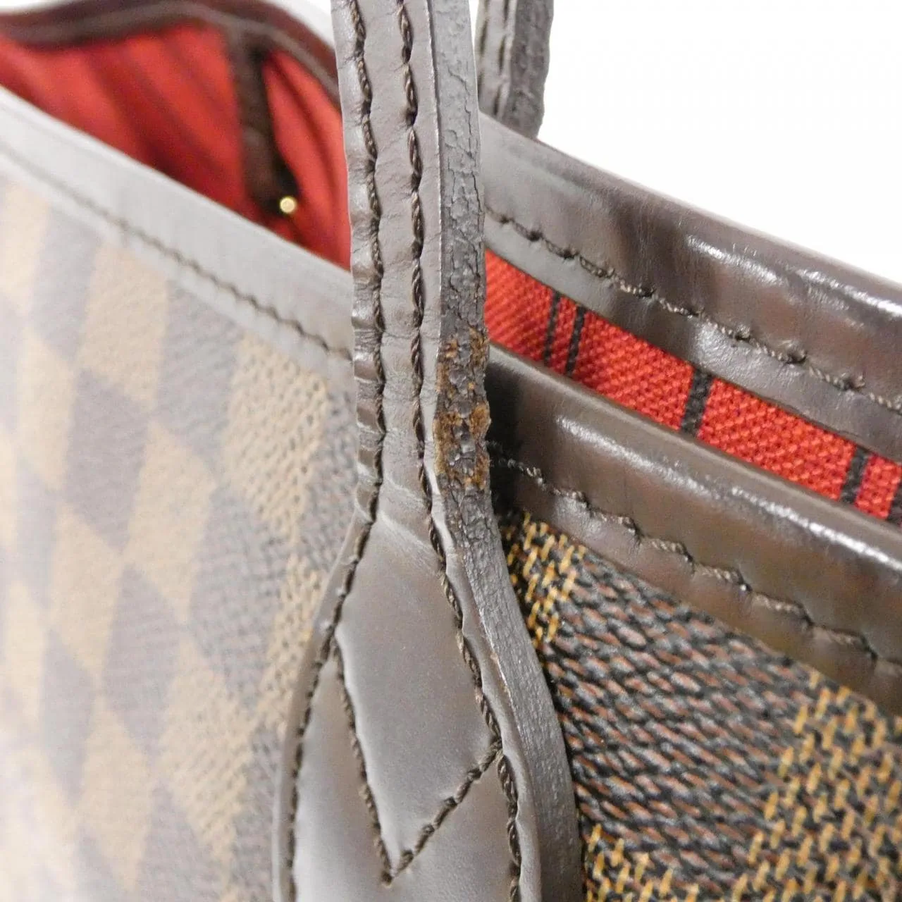 LOUIS VUITTON Neverfull N51105 Tote Damier 5