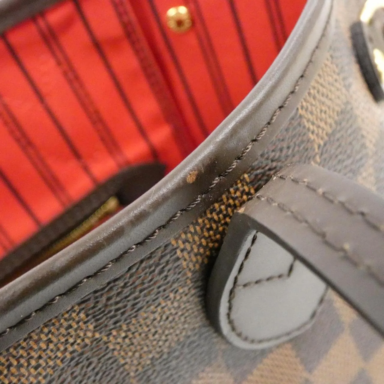 LOUIS VUITTON Neverfull N41359 Tote Damier 3