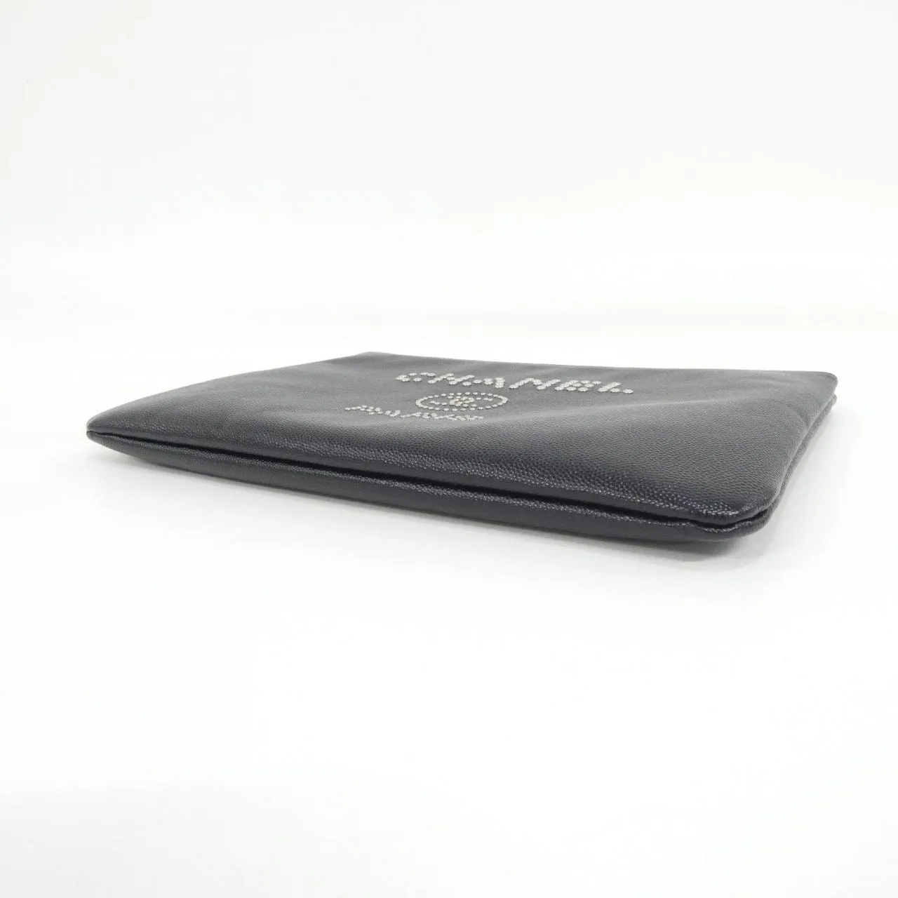 CHANEL Deauville 80802 Pouch Grained Calfskin 3