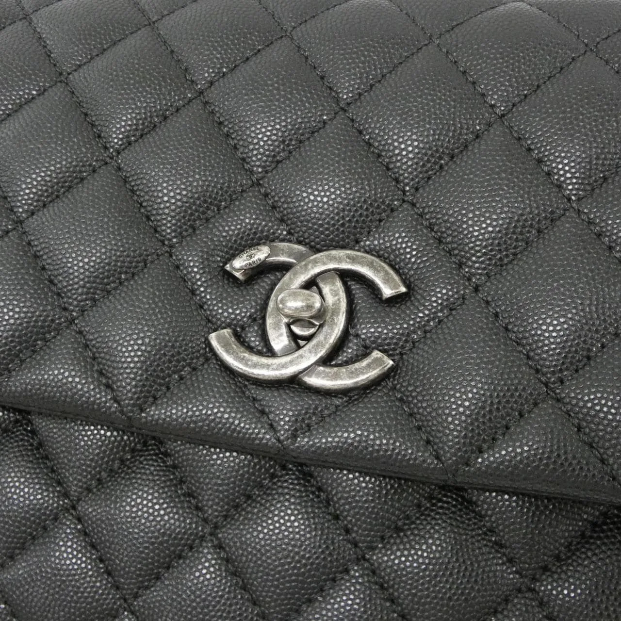 CHANEL Matelasse 92991 Handbag Grained Calfskin 4