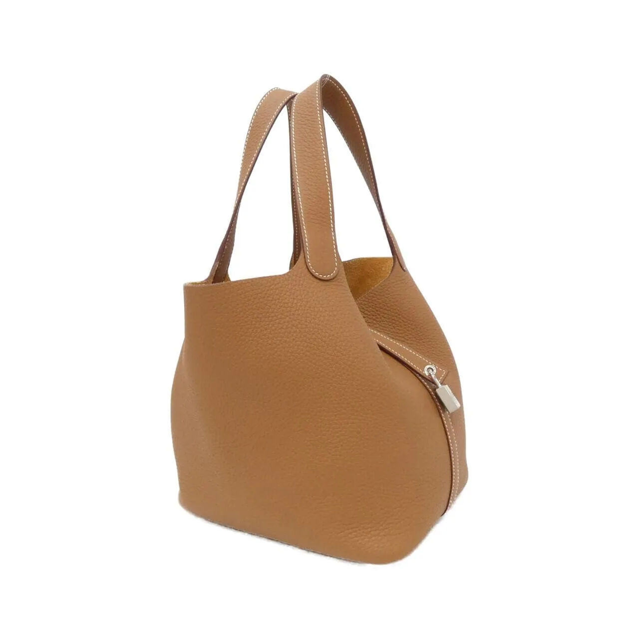 HERMES Picotin 060991CK Handbag Clemence
