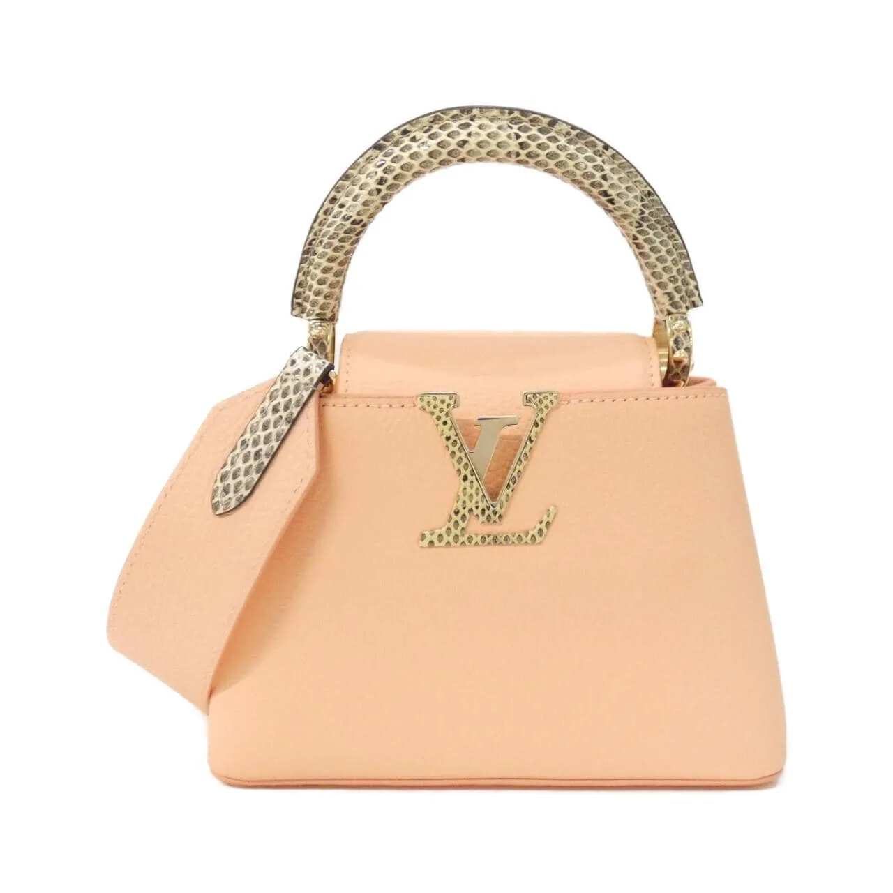 LOUIS VUITTON Capucines Handbag Leather