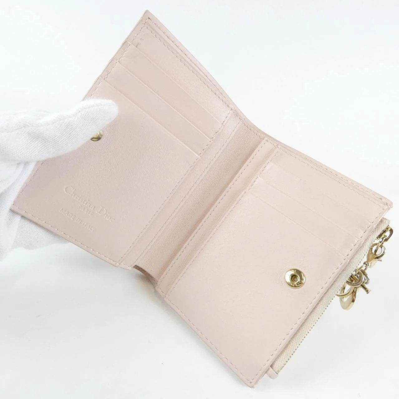 DIOR Lady Dior S6037ONMJ 銀包 羊皮 5