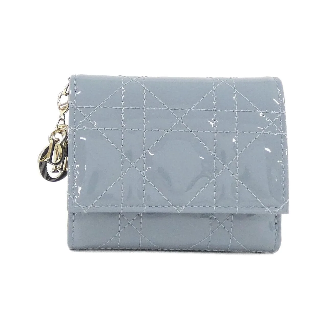 DIOR Lady Dior S0181OVRB 銀包 漆皮