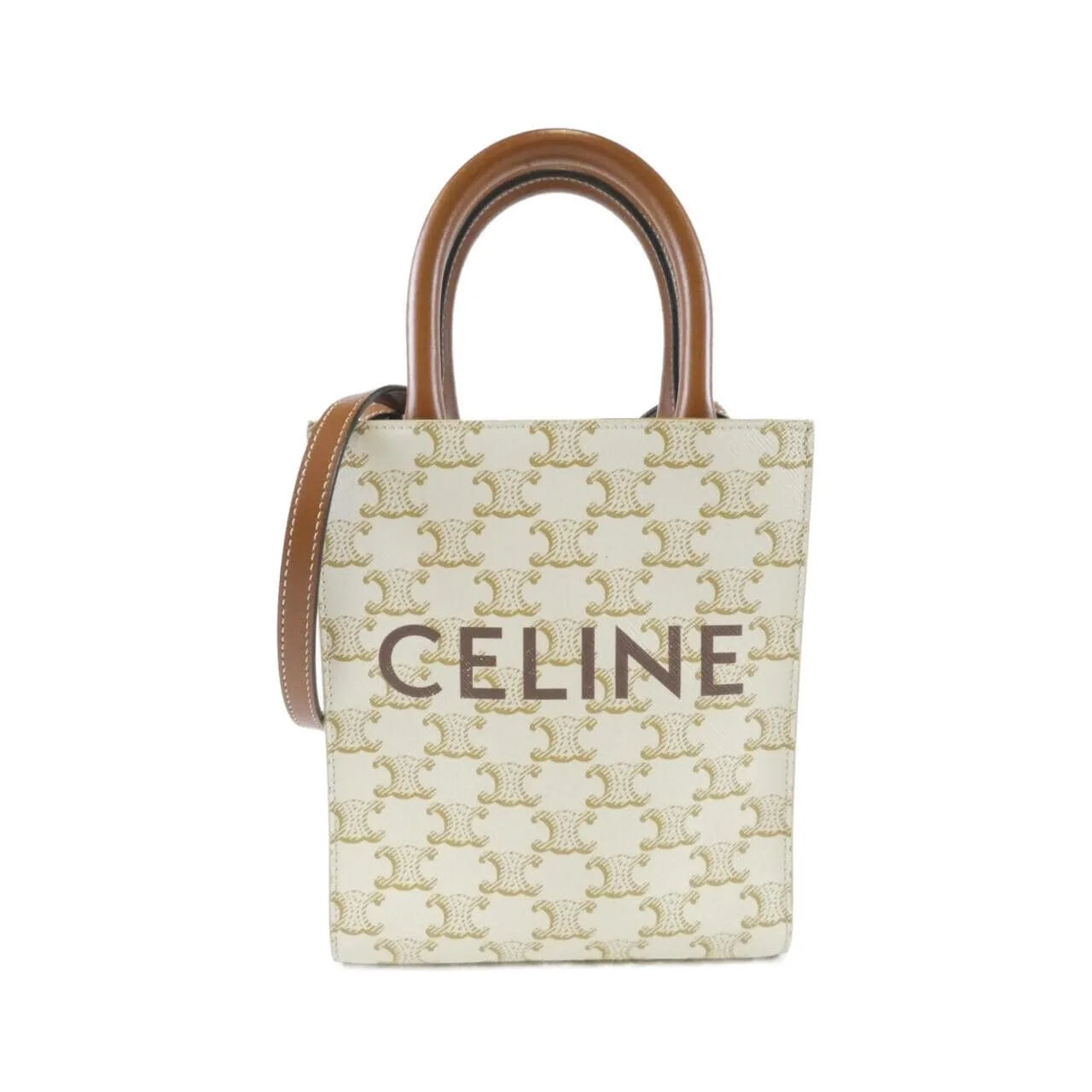CELINE Cabas 194372BZK Handbag Canvas