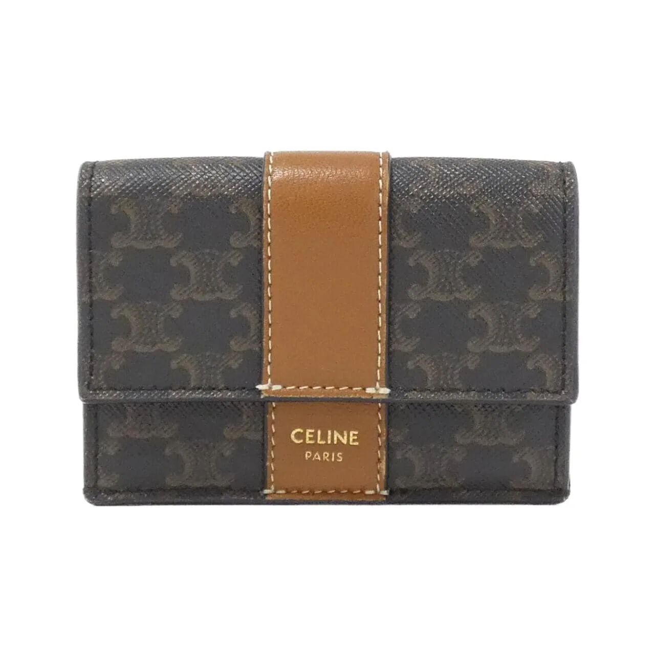 CELINE 10D722BZ9 銀包 帆布