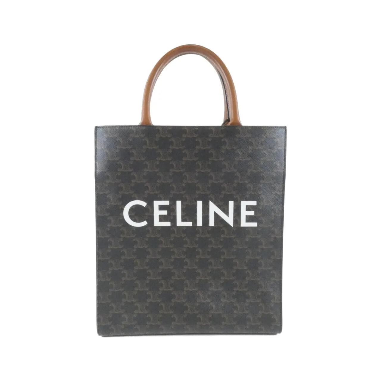 CELINE Cabas 191542BZK Handbag Canvas