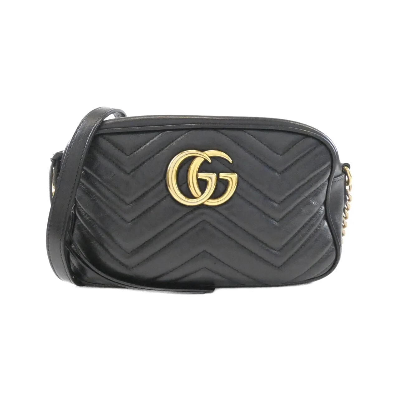 GUCCI GG Marmont 447632 DTD1T Shoulder Leather