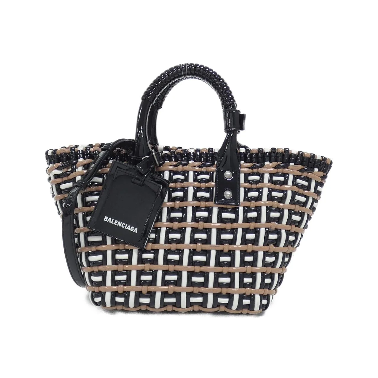 BALENCIAGA Bistro 671342 210DC Handbag Patent Leather