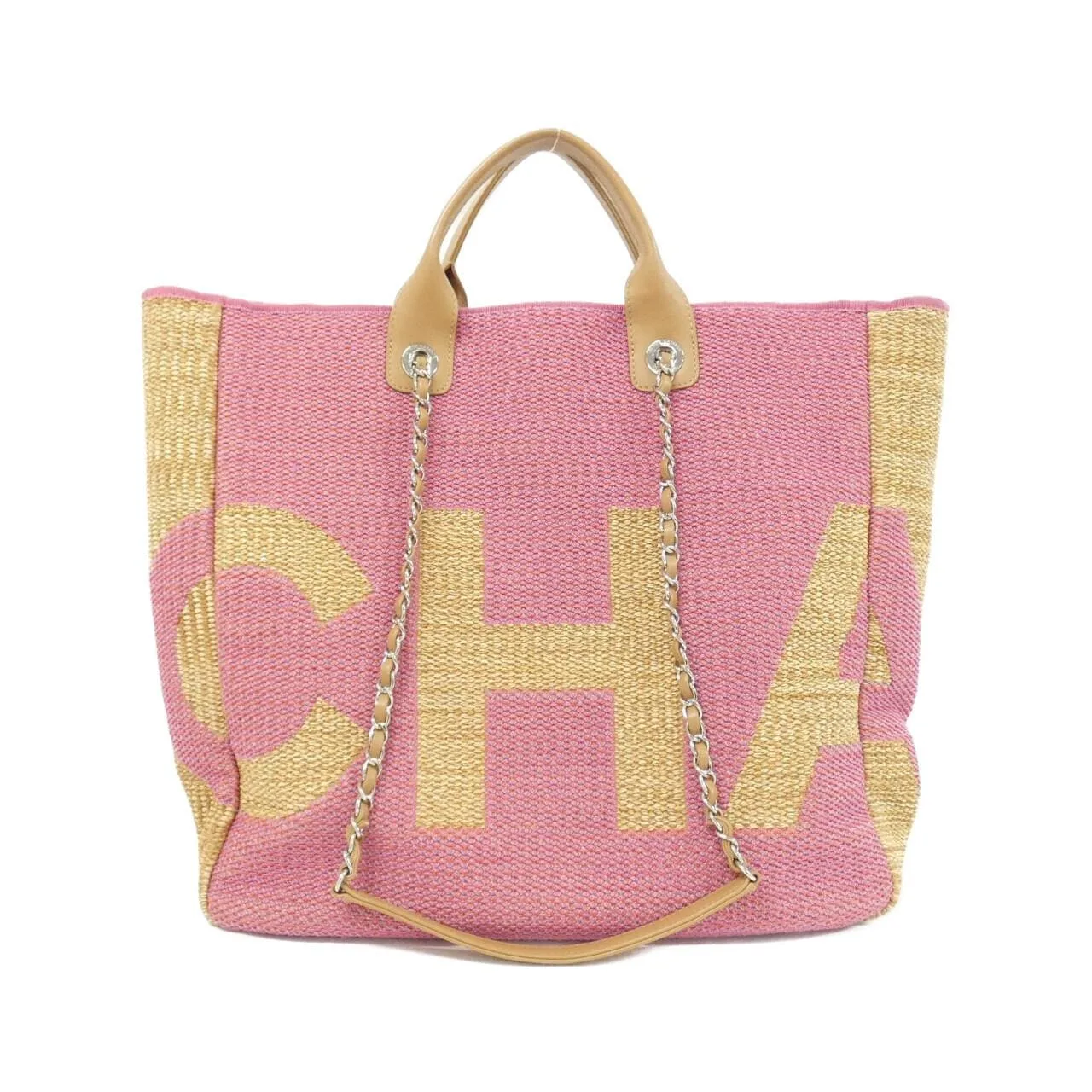 CHANEL Deauville 57161 手提包 帆布