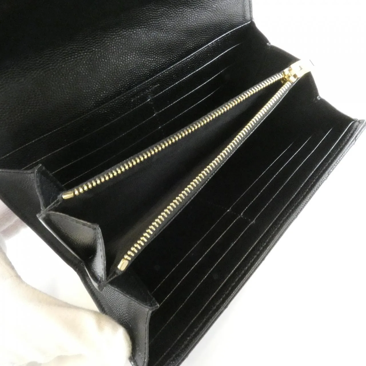 SAINT LAURENT 372264 BOW01 銀包 6