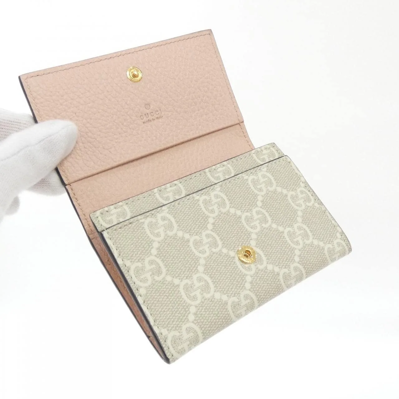 GUCCI 739525 AACFE Card Case Canvas 5