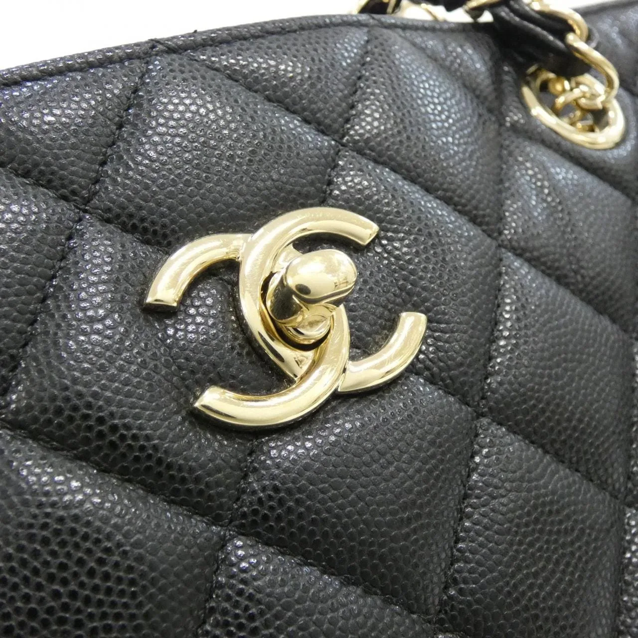 CHANEL 91046 手提包 荔枝紋牛皮 4