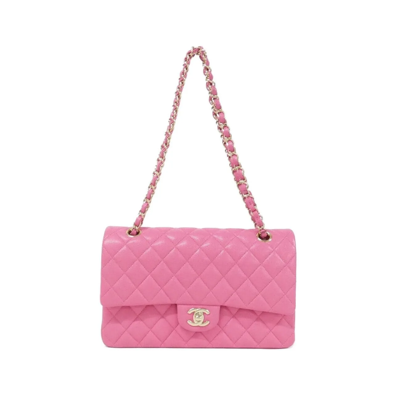 CHANEL Matelasse 1112 Shoulder Grained Calfskin